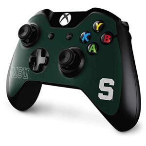 Skinit Decal Gaming Skin Compatible with Xbox One Controller - Officially Licensed College Michigan State University MSU Letters Design