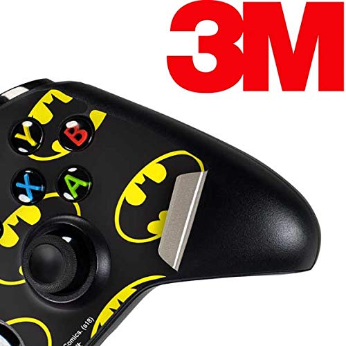 Skinit Decal Gaming Skin Compatible with Xbox One Controller - Officially Licensed Warner Bros Batman Logo All Over Print Design