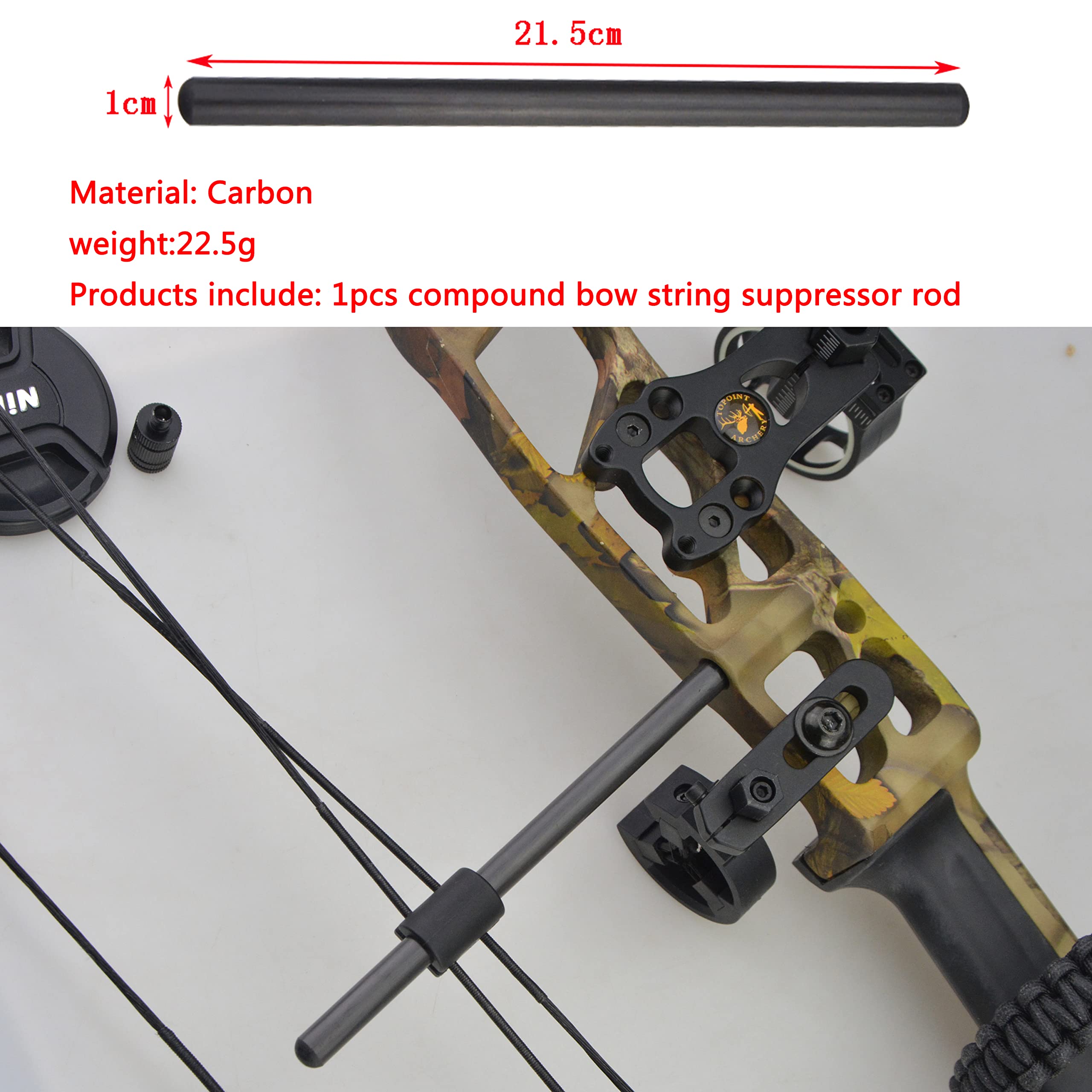 AMEYXGS 1 Piece Archery Compound Bow String Suppressor Rod String Separator Tool Use for Separating Bowstring Reducing Vibration Noise Accessory