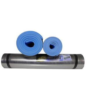 shlutesoy Portable Lightweight Aluminium Foil Foam Yoga Mat Fitness Outdoor Exercises Picnic Pad