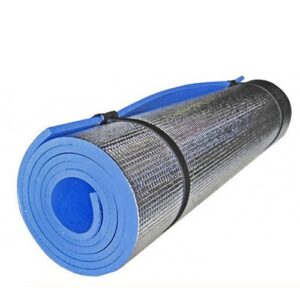 shlutesoy Portable Lightweight Aluminium Foil Foam Yoga Mat Fitness Outdoor Exercises Picnic Pad