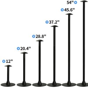 NEXCOVER Boat Cover Adjustable Height from 12" to 54" ABS Support Pole (1 Pack) | 6-Stage Extension System Pontoon Boat Cover Poles