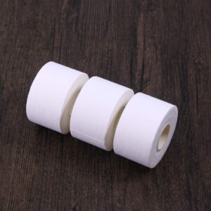 LIOOBO First Aid Sticker 2 Roll Athletic Tape Climbers Breathable Water Resistant Muscle Support Cotton Injury Tape White Gaffers Tape