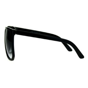 PASTL Oversized Style Sunglasses Flat Top Square Unisex Modern Fashion UV400 Matte Black