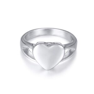 memorialu stainless steel heart shape urn ring for ashes cremation memorial jewelry (6)