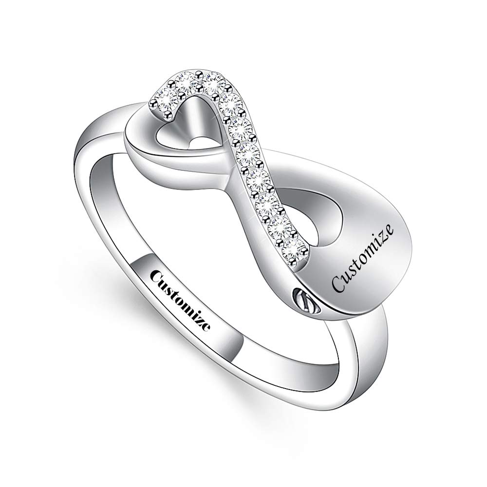 memorial jewelry Infinity Mini Ring Hold Loved Ones Ashes Cremation Urn Ring for Women Finger Ring