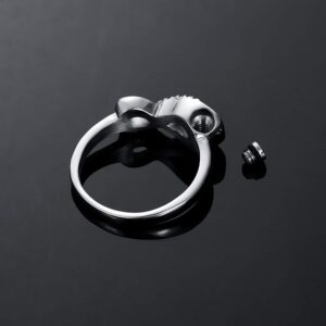 memorial jewelry Infinity Mini Ring Hold Loved Ones Ashes Cremation Urn Ring for Women Finger Ring