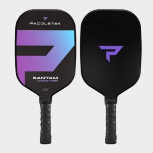 Paddletek Bantam Sabre Pro - Professional Pickleball Paddles with Honeycomb Core - Polycarbonate Surface, Graphite PolyCore & High Tack Performance Grip - USAPA Approved (Purple)