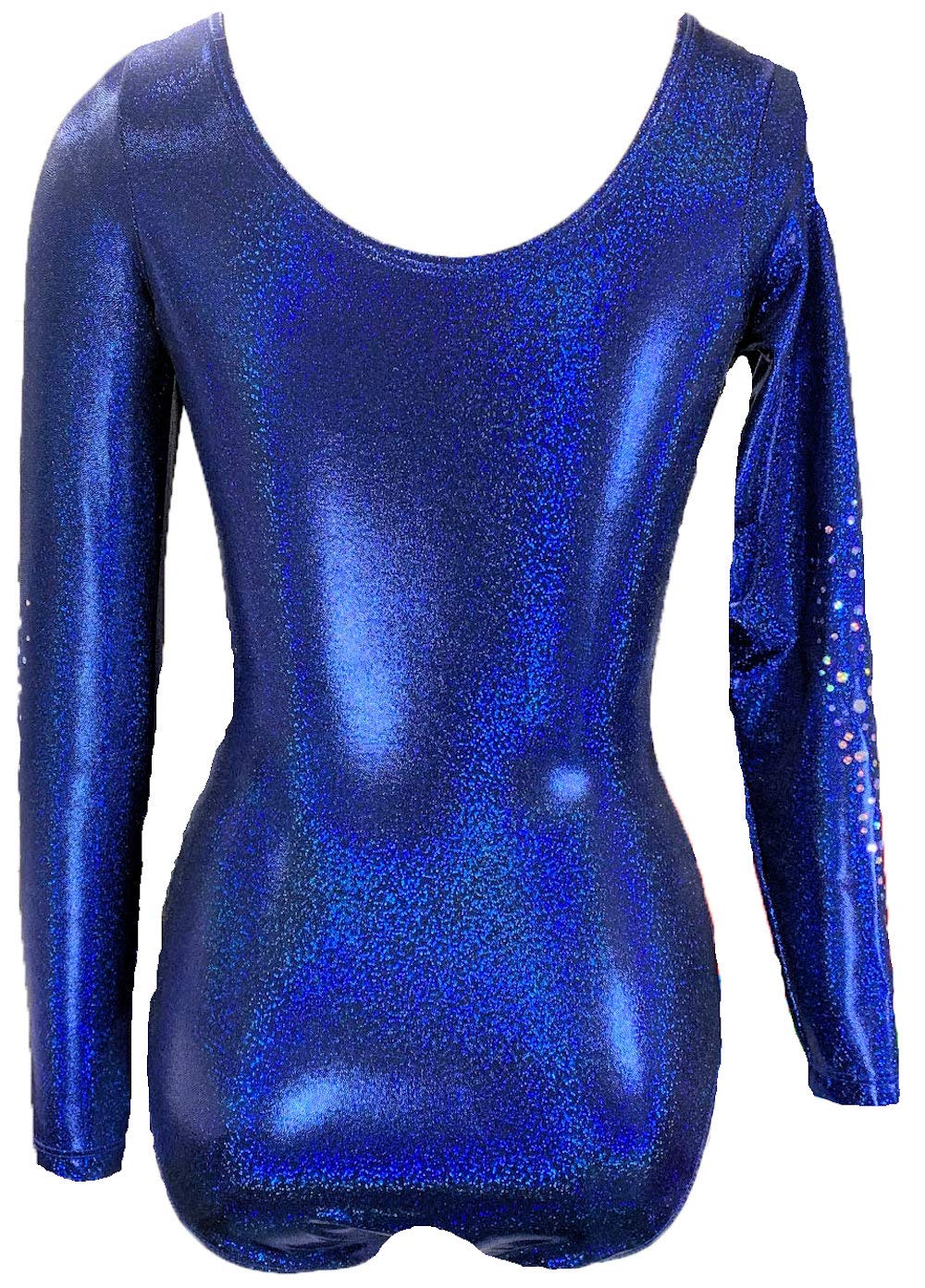 Look-It Activewear Gymnastic Leotard Midnight Blue Long Sleeve leotard for Women Adult Large (size 10-12)