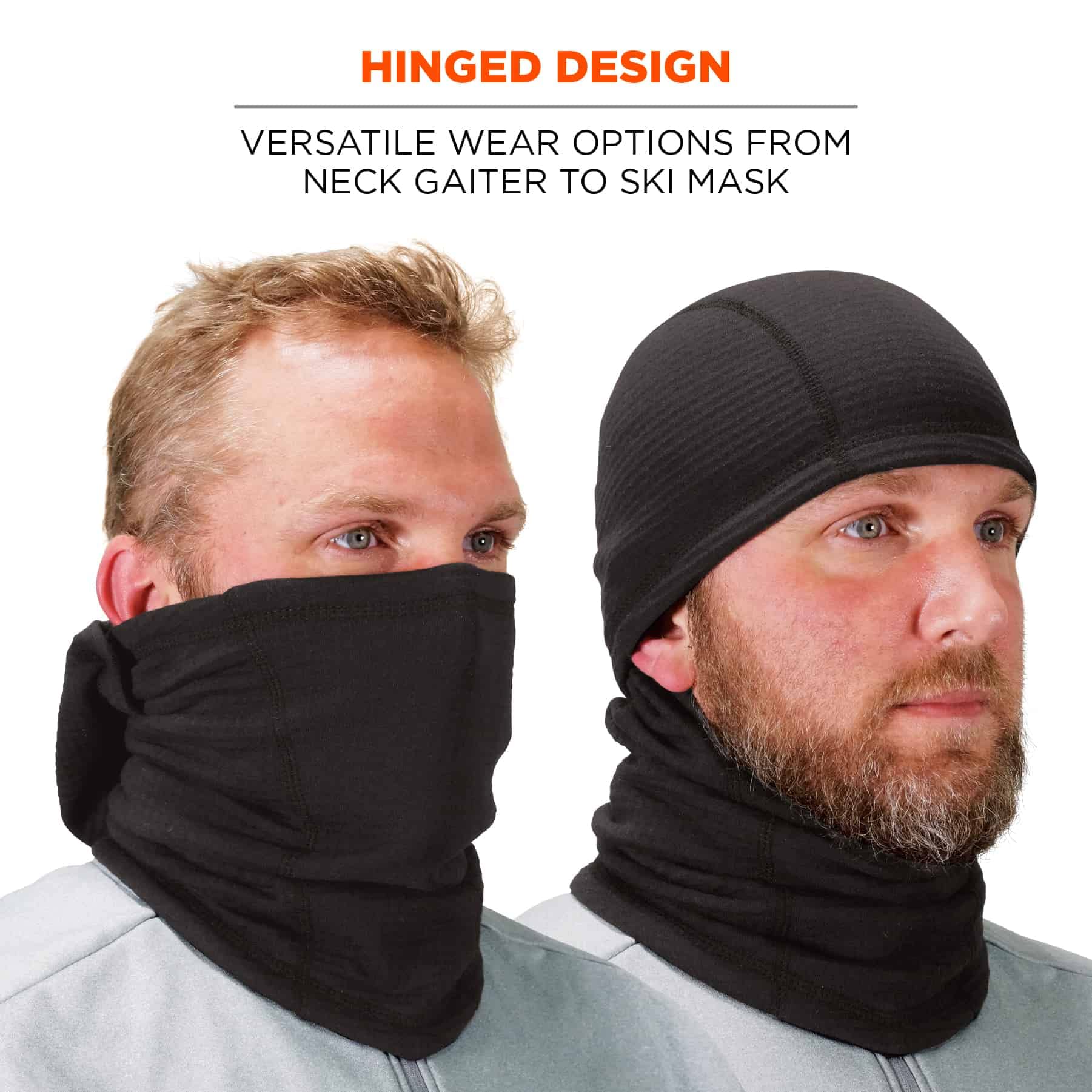 Ergodyne Standard FR Balaclava Face Mask-Dual Compliant, Black, One Size