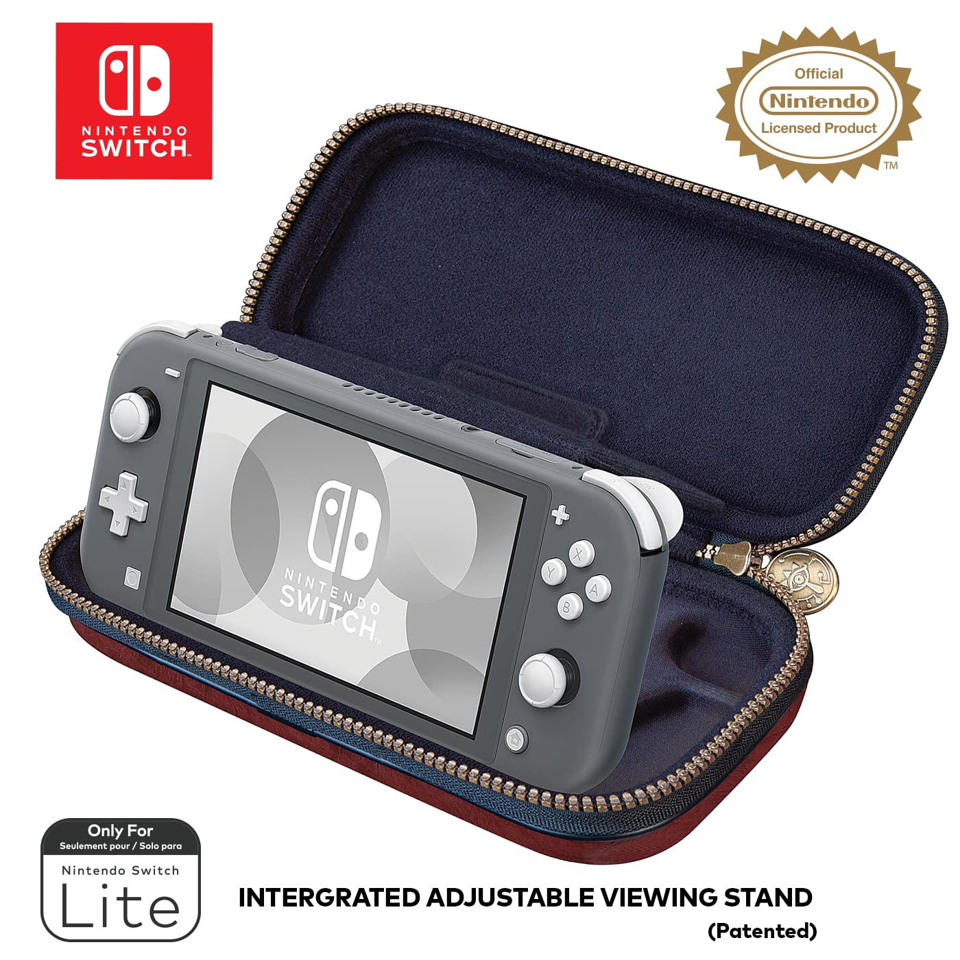 Cokem International Ltd. Nintendo Switch Lite Game Traveler Deluxe Travel Case - The Legend of Zelda, Brown - Nintendo Switch