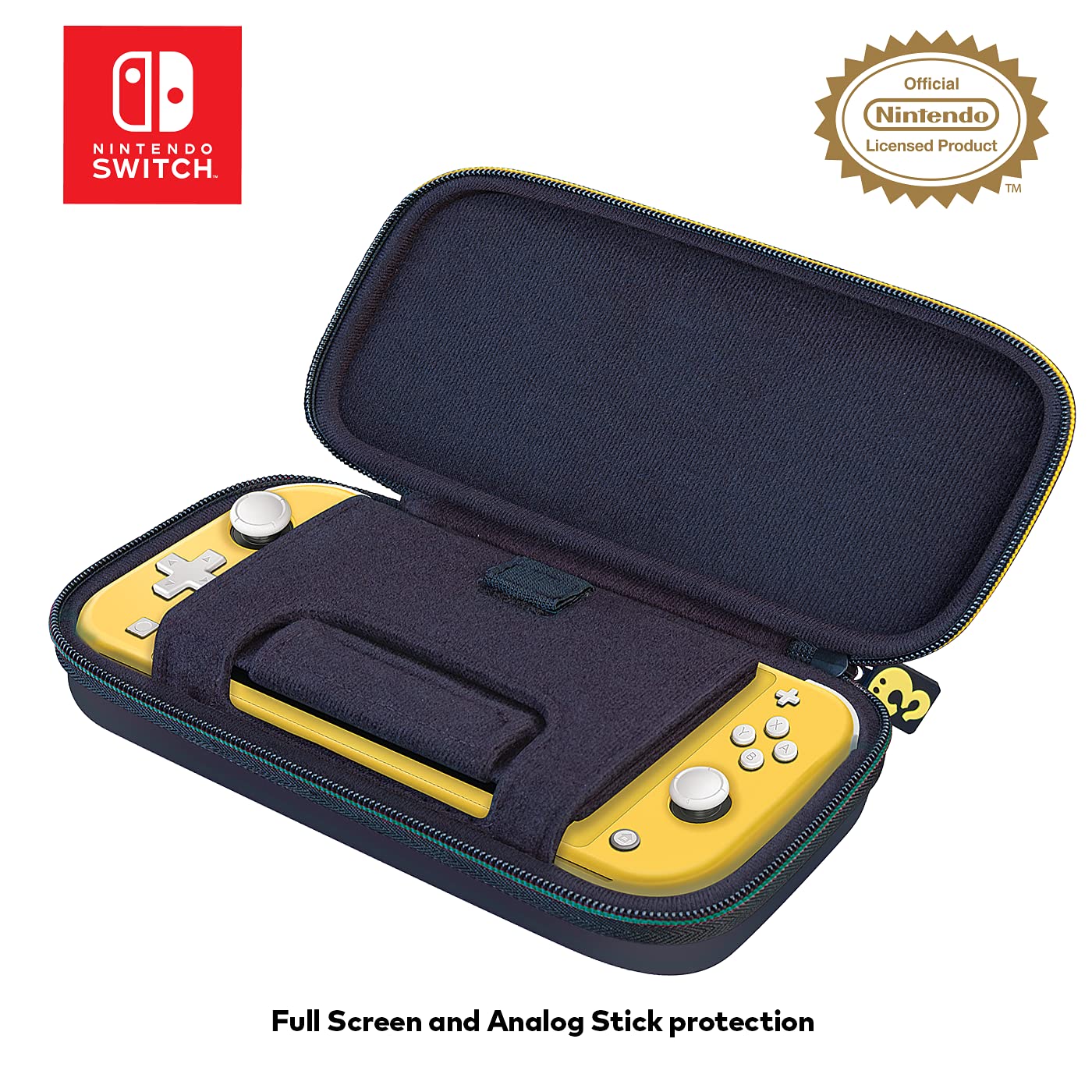 Game Traveler Mario Nintendo Switch Lite Case - Switch Lite Carrying Case for Switch Lite & Travel Case, Adjustable Viewing Stand, Bonus Game Case & Deluxe Carry Handle, Licensed Nintendo Game case