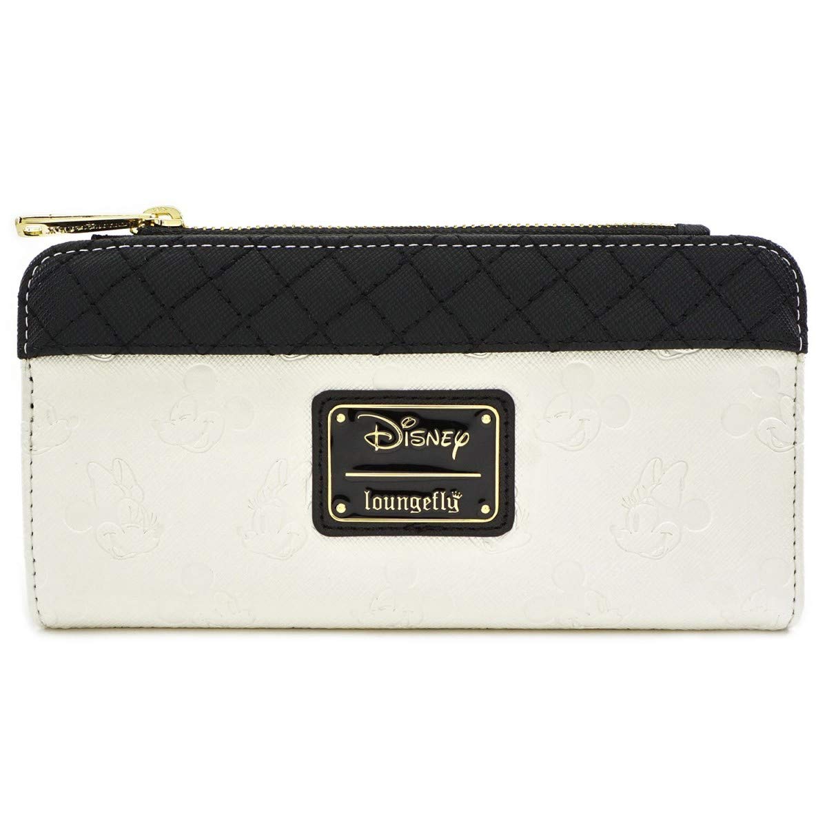 Loungefly x Minnie and Mickey Mouse Debossed Heads Wallet (Multicolored, One Size)