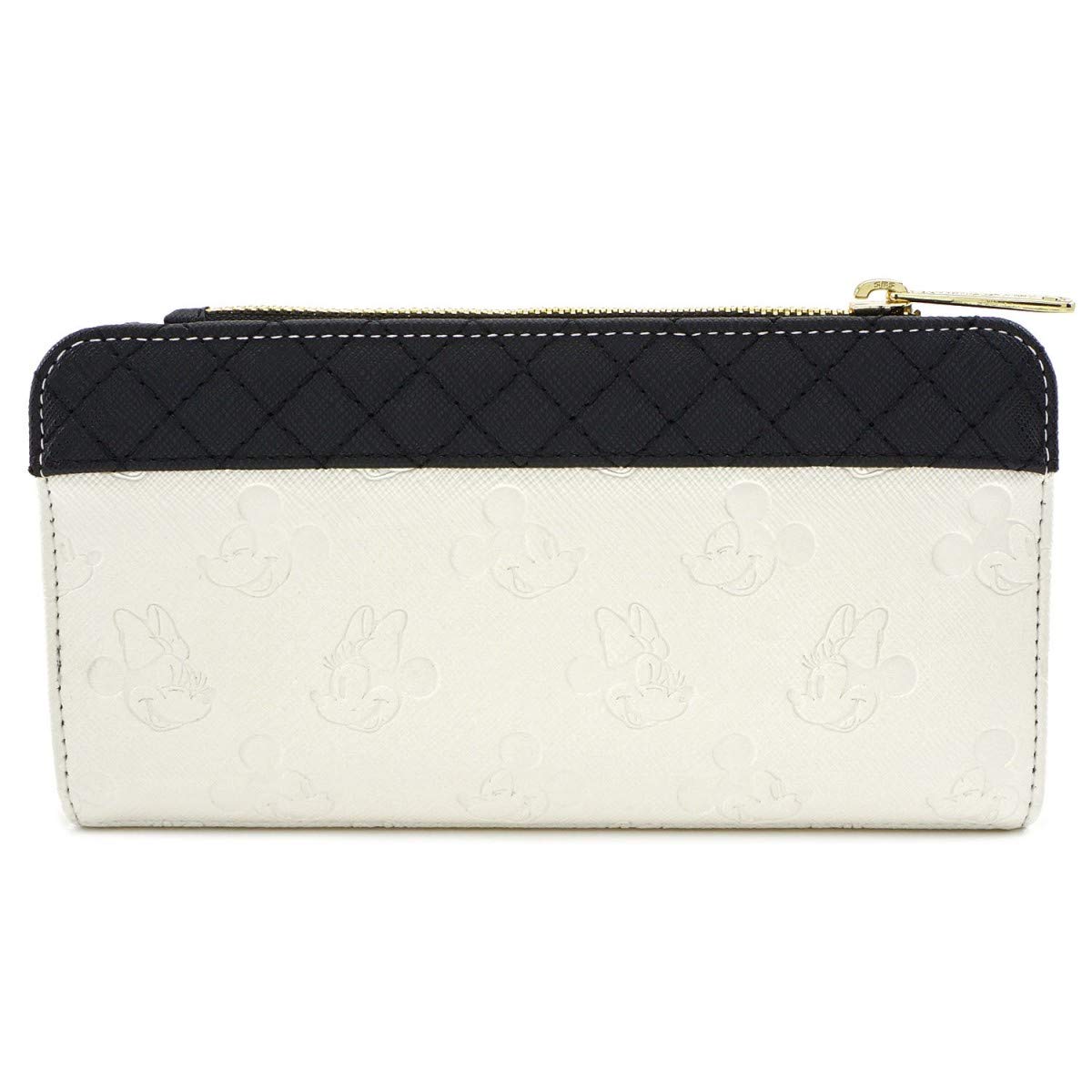 Loungefly x Minnie and Mickey Mouse Debossed Heads Wallet (Multicolored, One Size)