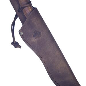 Puma SGB Buffalo Hunter Stacked Leather Hunting Knife with Leather Sheath