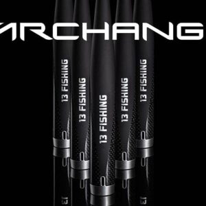 13 FISHING - Archangel Ice Rod - 27" L-Mag (Light Magnum)- Single Piece Carbon Forged Ice Rod - AA27L-Mag