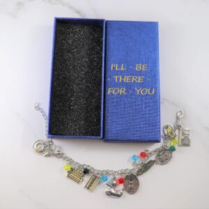 Friends Charm Bracelet （Cute Box Included) - Merchandise Costume Jewelry Gifts for Women, gift for girlfriend, valentine