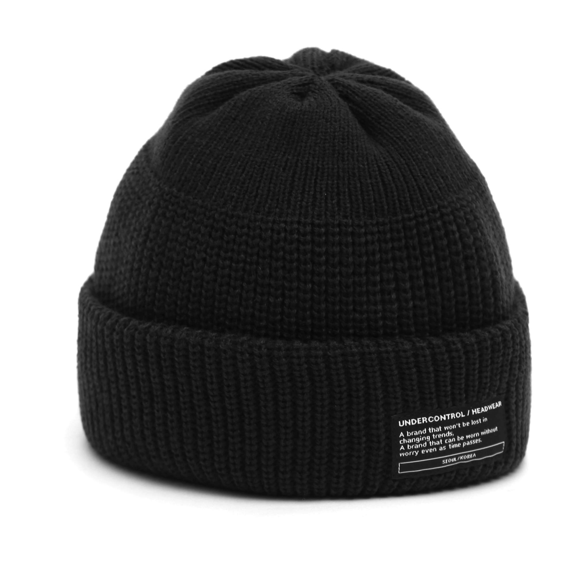 UNDERCONTROL Winter Fisherman Beanie Free Size Men Women - Unisex Stylish Plain Skull Hat Watch Cap (Black)