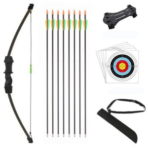 DOSTYLE Bow and Arrow Set for Children Outdoor Youth Recurve Junior Archery Training for Kid Teams Game Gift