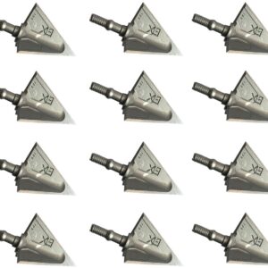 JIANZD Archery Broadheads 100Grain Hunting 3Fixed Blade Arrow Heads for Crossbow and Compound BowPack of 12…