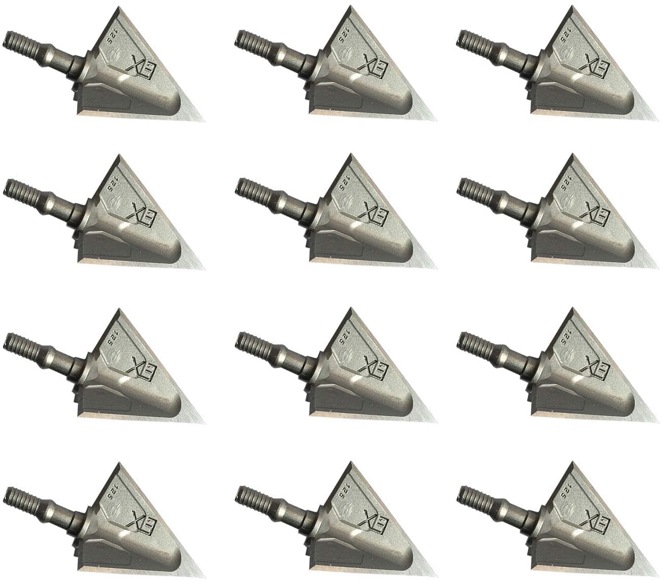 JIANZD Archery Broadheads 100Grain Hunting 3Fixed Blade Arrow Heads for Crossbow and Compound BowPack of 12…