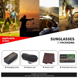 FAGUMA Polarized Sports Sunglasses For Men Cycling Driving Fishing 100% UV Protection