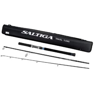 daiwa satr632mhs saltiga saltwater travel rod, sections= 2, line wt. = 30-50 braid, multi, one size