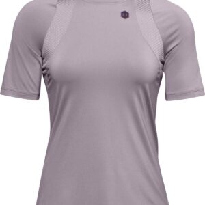 Under Armour Rush Short Sleeve Workout T-shirt, Slate Purple (585)/Iridescent, X-Large