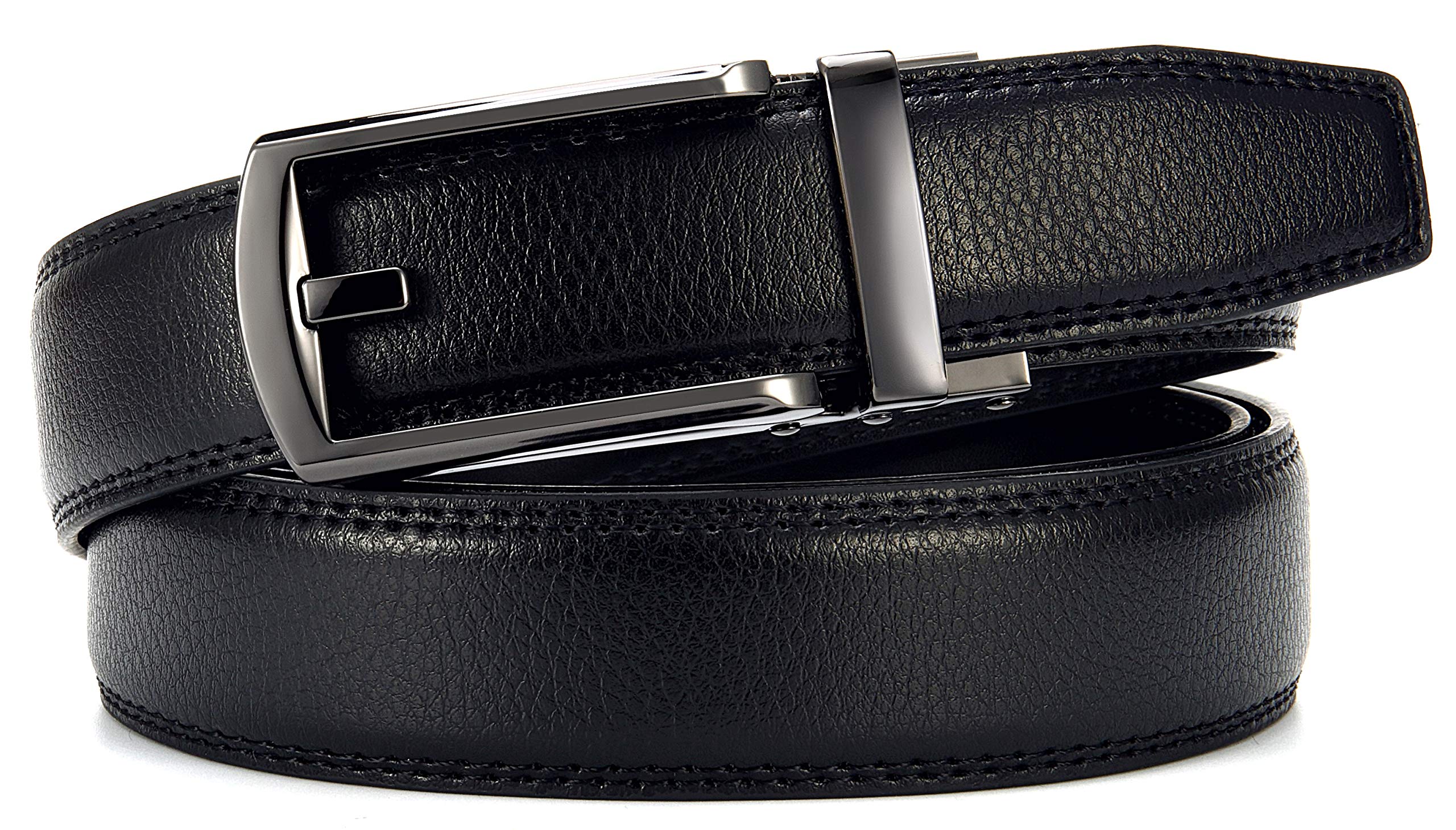 CHAOREN Mens Dress Belt - Ratchet Belt Leather 1 1/4" Comfort Click - Perfect Companion to Mens Dress Shoes