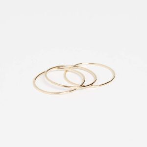 Ariel Gordon Jewelry Women's 14k Paper Thin Rings, Gold, 7