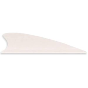 TAC Vanes 2.25" Matrix Shield Cut Vanes, White Vanes, Pack of 100, Vanes for Archery Bowhunting and Recreational Shooting