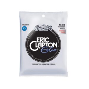 martin guitar eric clapton's choice mec13, 92/8 phosphor bronze medium-gauge acoustic guitar strings