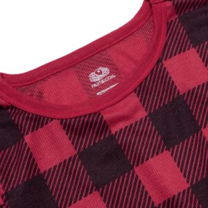 Fruit of the Loom Kids Premium Thermal Waffle Underwear Set, Buffalo Check, 10/12