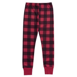 Fruit of the Loom Kids Premium Thermal Waffle Underwear Set, Buffalo Check, 10/12