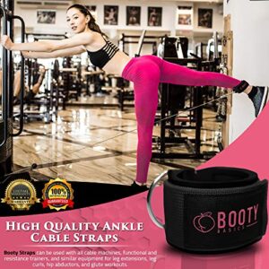 Booty Basics Ankle Strap for Cable Machines (Black)