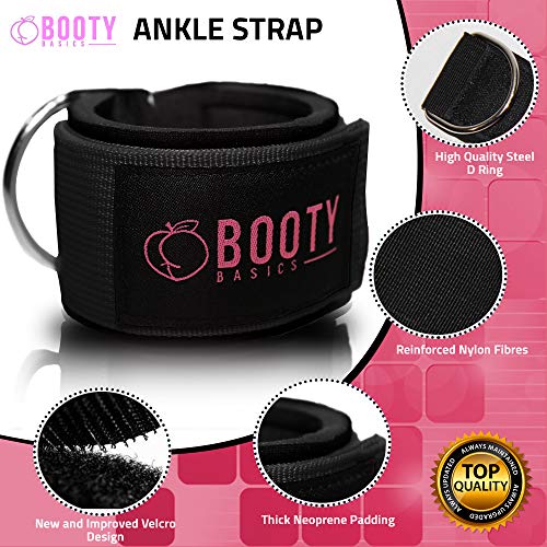 Booty Basics Ankle Strap for Cable Machines (Black)