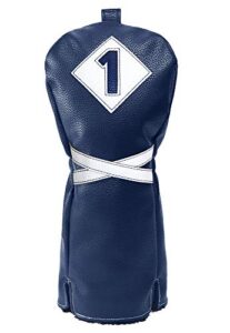 izzo golf premium driver headcover, navy/white