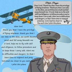 MAOFAED Pilot's Prayer Wallet Card (Pilot's Prayer Wallet Card)