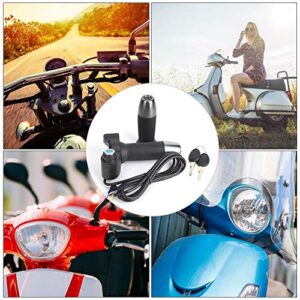 Alomejor 1 Pair E-Bike Thumb Throttle with LCD Battery Voltage Display for Electric Skateboard Scooter