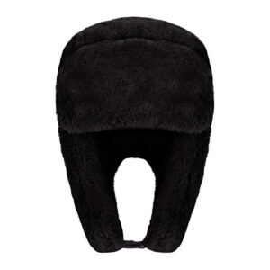 Winter Cozy Plush Ushanka Russian Hat Windproof Thermal Full Hood Earflap Hat Skull Cap Snowmobile Ski Hunting Trapper Hats for Adults Teens