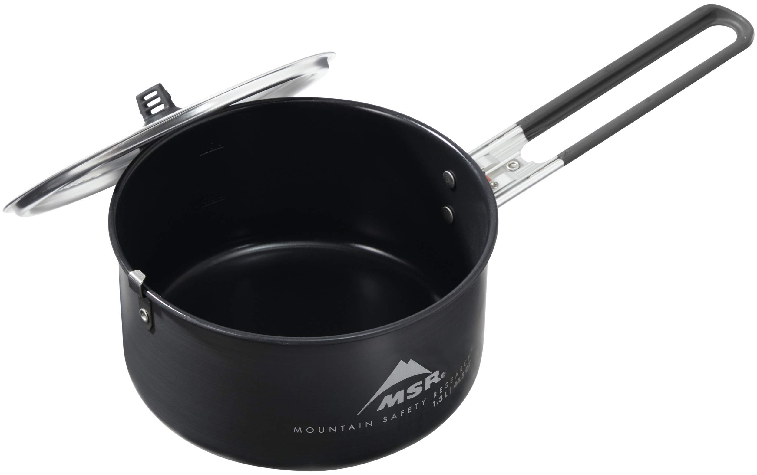 MSR 1.3 Liter Nonstick Ceramic Coated Solo Camping Cook Pot Black