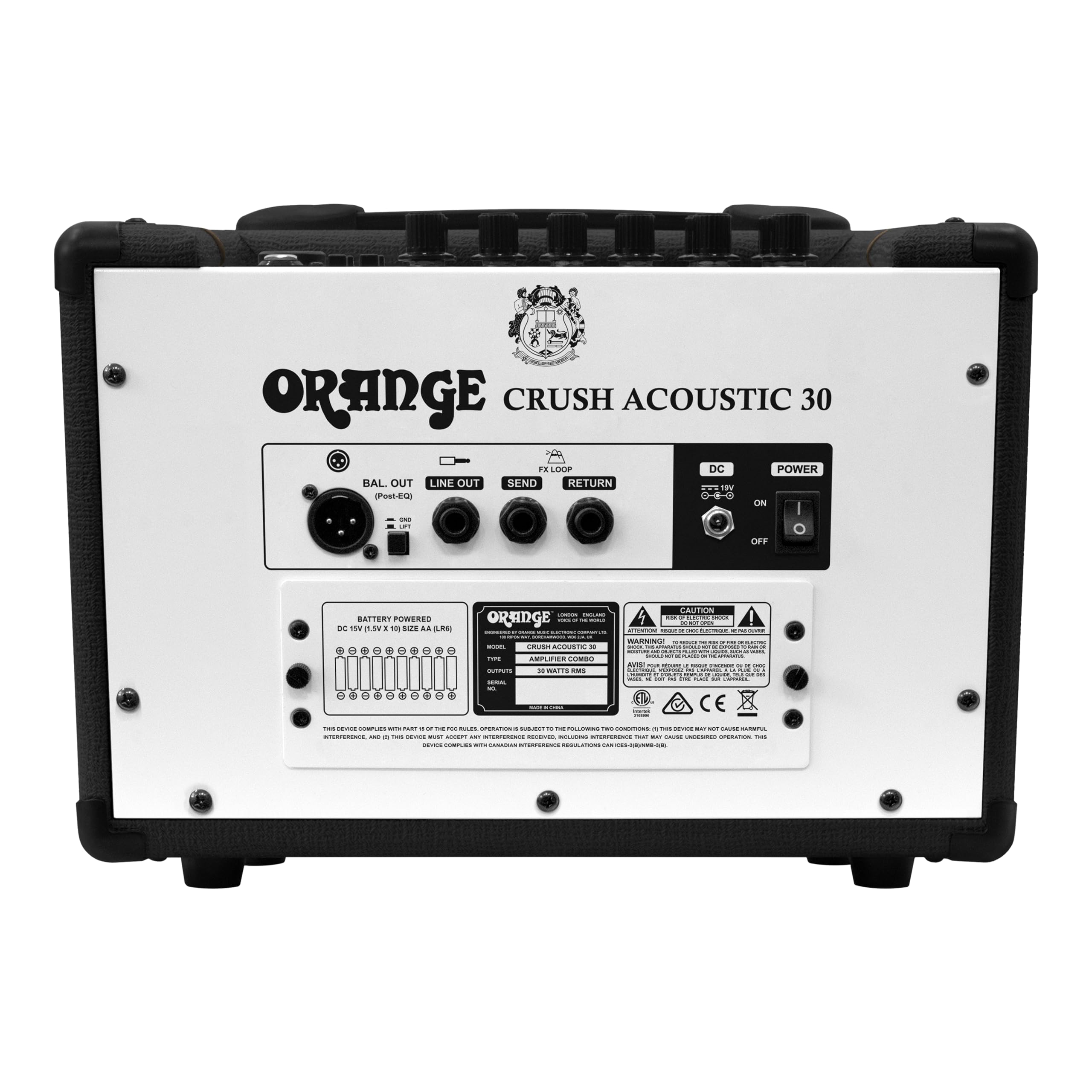 Orange Crush Acoustic 30 1x08 inch 30 Watts, Black