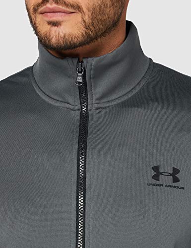 Under Armour Men's Sportstyle Tricot Jacket , Pitch Gray (012)/Black, XX-Large