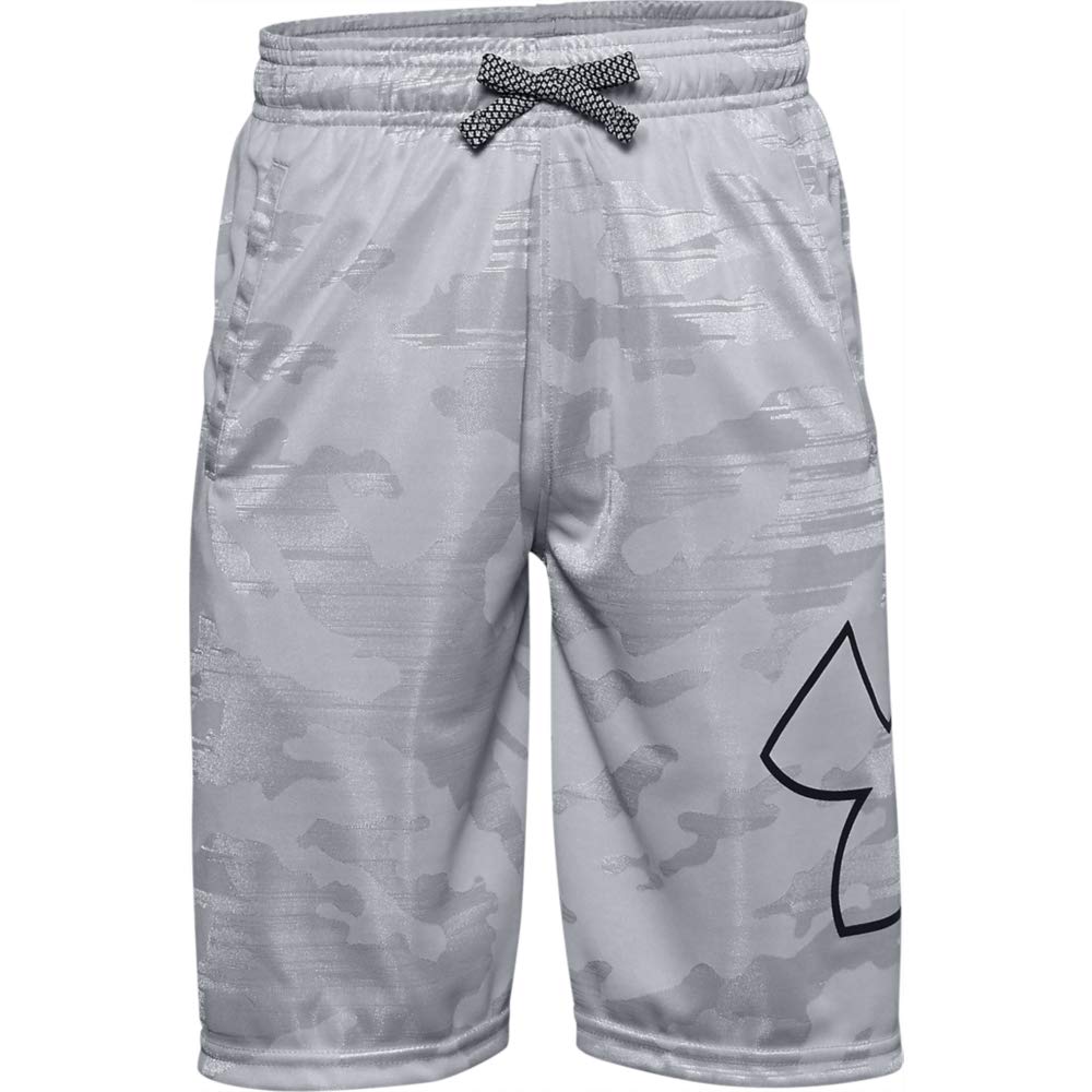 Under Armour Renegade 2.0 Jacquard Shorts, Mod Gray (011)/Black, Youth X-Small