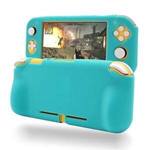 grip case for nintendo switch lite, silicone case for nintendo switch lite - turquoise