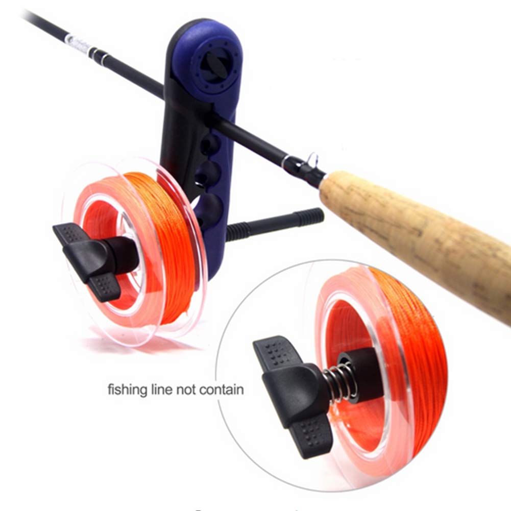 Keenso Mini Fishing Line Spooler, Portable Adjustable Fishing Line Spooler Reel Spooling System Tackle Tool