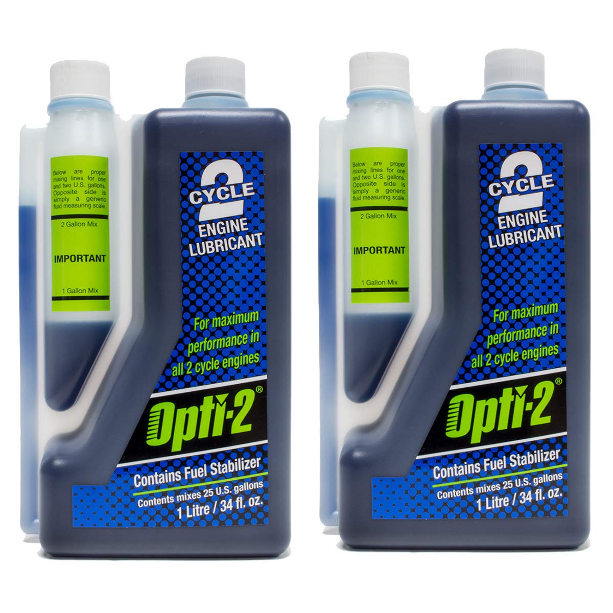 2PK Opti 34oz Bottle 2 Cycle Engine Oil Mix Opti-2 Enviro Formula 20112