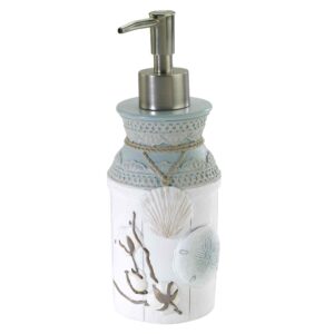 avanti linens - lotion pump/soap dispenser, countertop accessories, farmhouse chic bathroom decor (farmhoue shell collection)