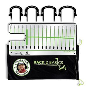 back 2 basic golf pro path golf putting mirror - portable putting mirror training aid for golf - perfect swing alignment mirror - enhance indoor/outdoor golf practice