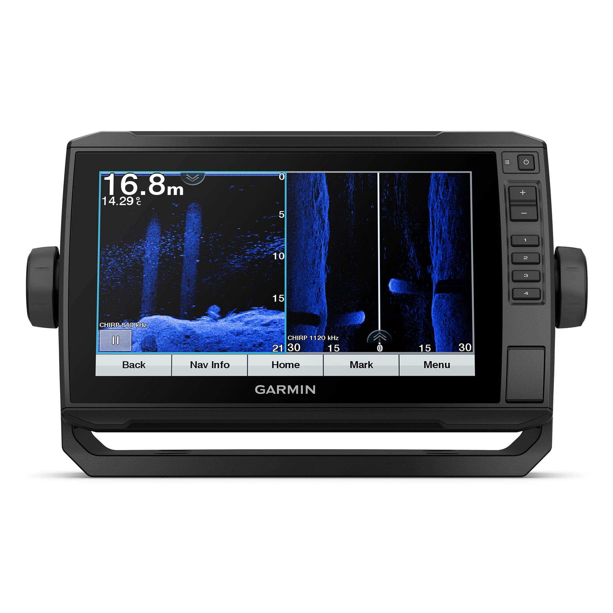 Garmin ECHOMAP UHD 93sv, 9" Keyed-Assist Touchscreen Chartplotter with U.S. LakeVü g3 and GT54UHD-TM transducer